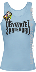 Obywatel Drugiej Kategorii - top damski błękitny