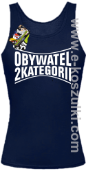 Obywatel Drugiej Kategorii - top damski granatowy