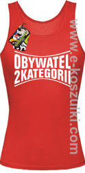 Obywatel Drugiej Kategorii - top damski czerwony