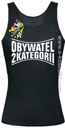 Obywatel Drugiej Kategorii - top damski czarny