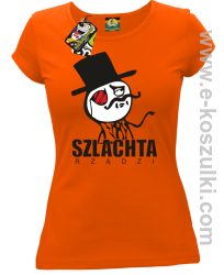 Szlachta rządzi - koszulka damska pomarańczowa