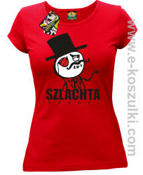 Szlachta rządzi - koszulka damska czerwona
