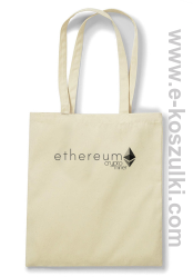 Ethereum CryptoMiner Symbol - torba eko beżowa