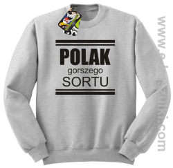 POLAK gorszego sortu - bluza bez kaptura STANDARD melanż