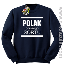 POLAK gorszego sortu - bluza bez kaptura STANDARD granatowy 