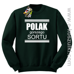 POLAK gorszego sortu - bluza bez kaptura STANDARD zielony