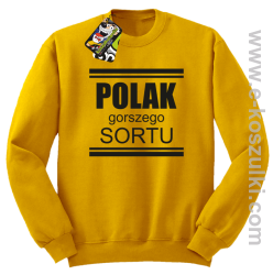 POLAK gorszego sortu - bluza bez kaptura STANDARD żółta 