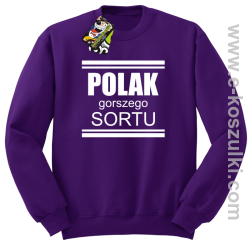 POLAK gorszego sortu - bluza bez kaptura STANDARD fioletowa 