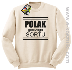 POLAK gorszego sortu - bluza bez kaptura STANDARD beżowa 