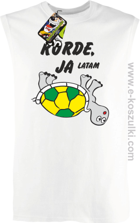 Kurde, ja latam - żółwik - bezrękawnik męski biały