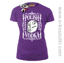 Polish Vodka - koszulka damska - fioletowy