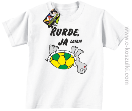 Kurde, ja latam - żółwik  - koszulka dziecięca