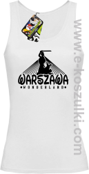 Warszawa wonderland - top damski biały