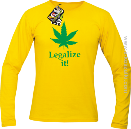 Legalize it gandzia ganja - longsleeve męski
