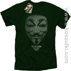 We are Anonymous We are Legion We do not forgive, we do not forget Expect us - koszulka męska butelkowa
