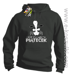 Hurra piątecek - bluza z kapturem szary
