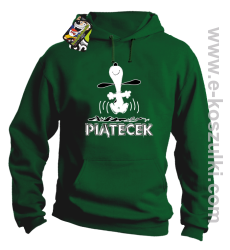 Hurra piątecek - bluza z kapturem zielony