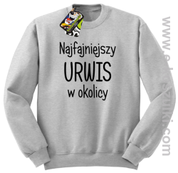 Najfajniejszy urwis w okolicy - bluza bez kaptura melanżowa