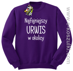 Najfajniejszy urwis w okolicy - bluza bez kaptura fioletowa