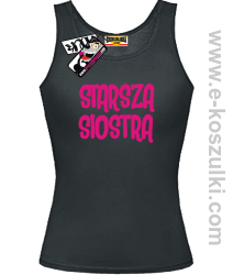 Starsza Siostra - top damski - czarny