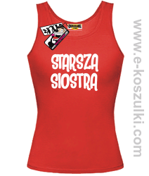 Starsza Siostra - top damski - czerwony