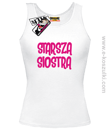 Starsza Siostra - top damski - biały