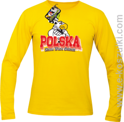 POLSKA DUMA WIARA GODNOŚĆ - Longsleeve z nadrukiem żółty