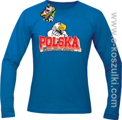 POLSKA DUMA WIARA GODNOŚĆ - Longsleeve z nadrukiem niebieski