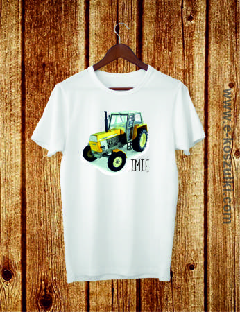 Polski traktor + imię - koszulka dziecięca 