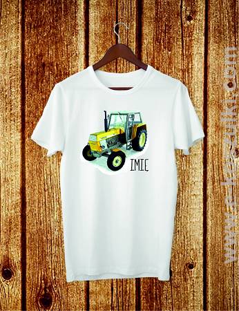 Polski traktor + imię - koszulka dziecięca 