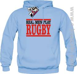 Rugby - bluza męska - błękitny