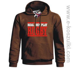 Rugby - bluza męska - brązowy