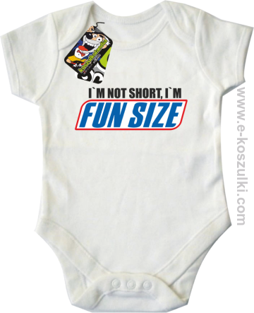 I`m not short i`m FunSize - body dziecięce białe 