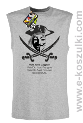 Anonymous We are Legion We Do Not Forget We Do Not Forgive Expect Us - bezrękawnik męski melanż 