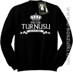 Mister turnusu Ciechocinek - zabawna bluza z nadrukiem  bez kaptura czarna