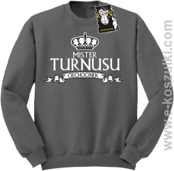 Mister turnusu Ciechocinek - zabawna bluza z nadrukiem  bez kaptura szara