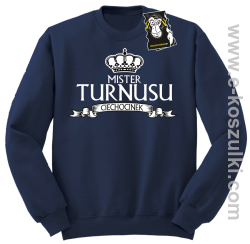 Mister turnusu Ciechocinek - zabawna bluza z nadrukiem  bez kaptura granatowa