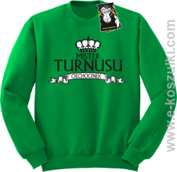 Mister turnusu Ciechocinek - zabawna bluza z nadrukiem  bez kaptura zielona