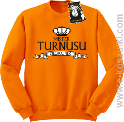 Mister turnusu Ciechocinek - zabawna bluza z nadrukiem  bez kaptura pomarańczowa