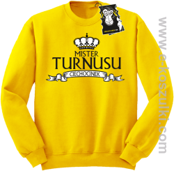Mister turnusu Ciechocinek - zabawna bluza z nadrukiem  bez kaptura żółta