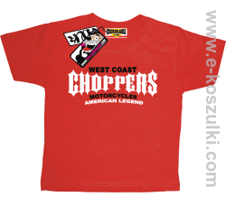 Choppers american legend koszulka dziecięca - czerwony