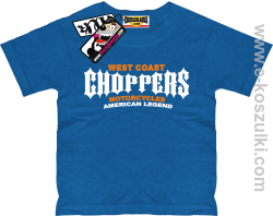 Choppers american legend koszulka dziecięca - niebieski