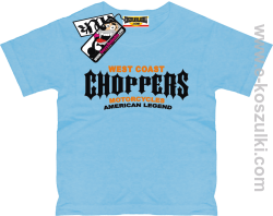 Choppers american legend koszulka dziecięca - błękitny