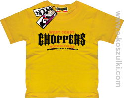 Choppers american legend koszulka dziecięca - żółty
