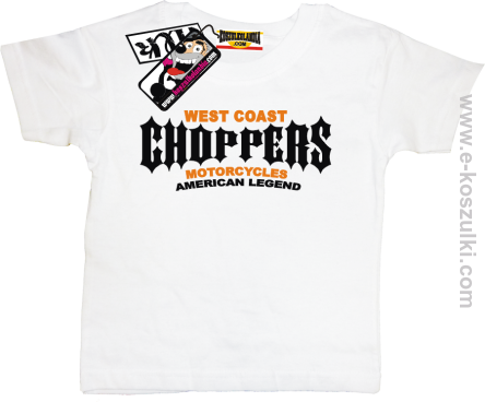 Choppers american legend koszulka dziecięca - biały