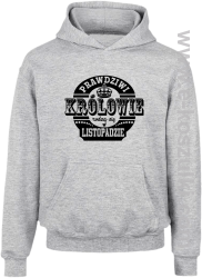 Prawdziwi królowie rodzą się w listopadzie - bluza dziecięca z kapturem melanż 