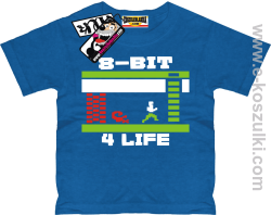 8-bit koszulka dziecięca - niebieski