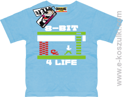 8-bit koszulka dziecięca - błękitny
