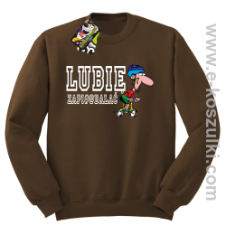 Lubie zapierdalać - rowerzysta - bluza bez kaptura brązowy