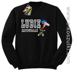 Lubie zapierdalać - rowerzysta - bluza bez kaptura czarny